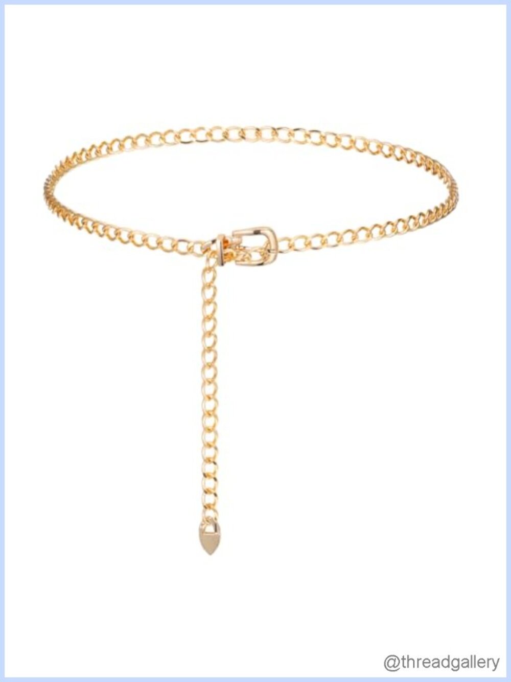 47 Inch Long Gold Waist Chain Adjustable Chain Belt for Women